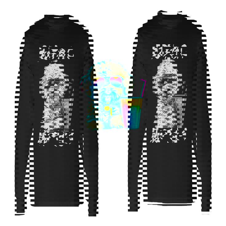 面白いtシャツ ビションフリーゼ イヌ わんこ メンズ 犬好き グッズ おもしろ 面白い 服 ネタ わんこ 長袖Tシャツ