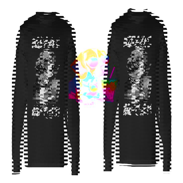 面白いtシャツ ビーグル イヌ わんこ メンズ 犬好き グッズ おもしろ 面白い 服 ネタ わんこ 長袖Tシャツ