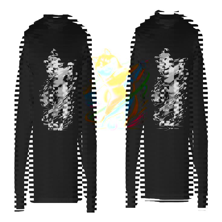 面白いtシャツ 柴犬 ゴルフ イヌ わんこ メンズ 犬好き グッズ かわいい おもしろ 面白い 服 ネタ 長袖Tシャツ