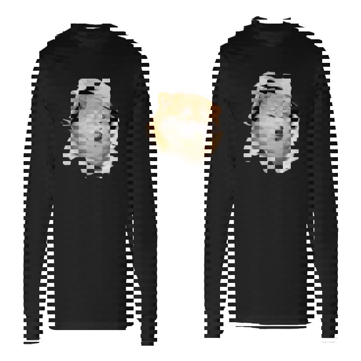 面白いtシャツ 柴犬 シバイヌ 犬 イヌ わんこ メンズ 犬好き グッズ かわいい 面白い 服 ネタ 長袖Tシャツ