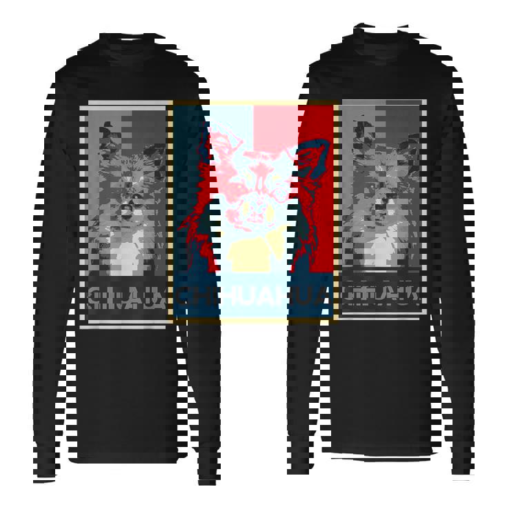 面白いtシャツ 犬 チワワ わんこ メンズ レディース オリジナル おもしろ グッズ 面白い 夏 服 ネタ 長袖Tシャツ