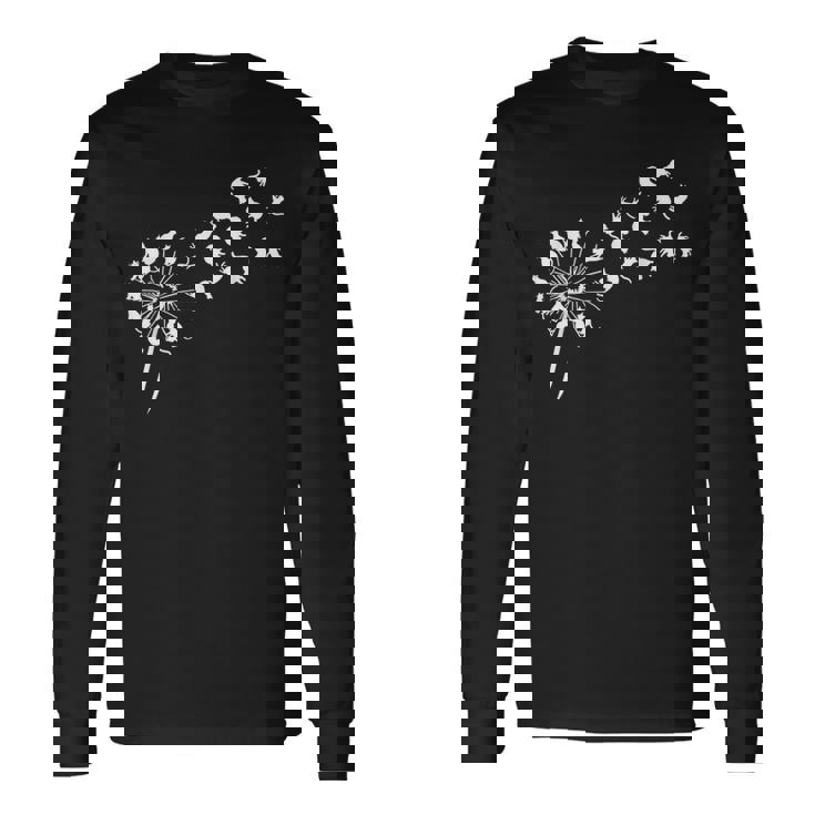 面白いtシャツ 猫 タンポポ ネコ メンズ 猫好き グッズ おもしろ 面白い 服 ネタ にゃんこ 猫の下僕 長袖Tシャツ ギフトのアイデア