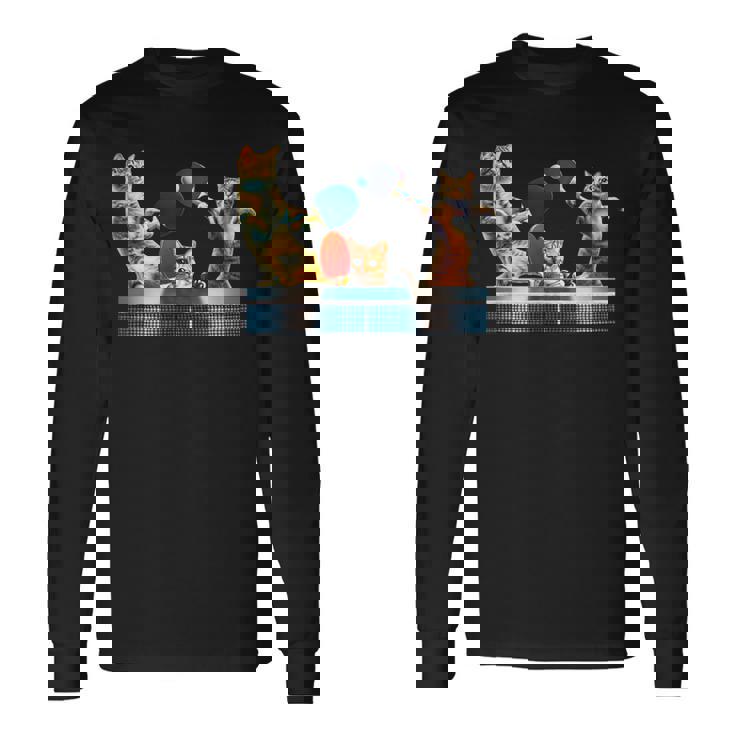 面白いtシャツ 猫 ネコ メンズ 卓球 猫好き グッズ おもしろ 面白い 服 ネタ にゃんこ 猫の下僕 長袖Tシャツ