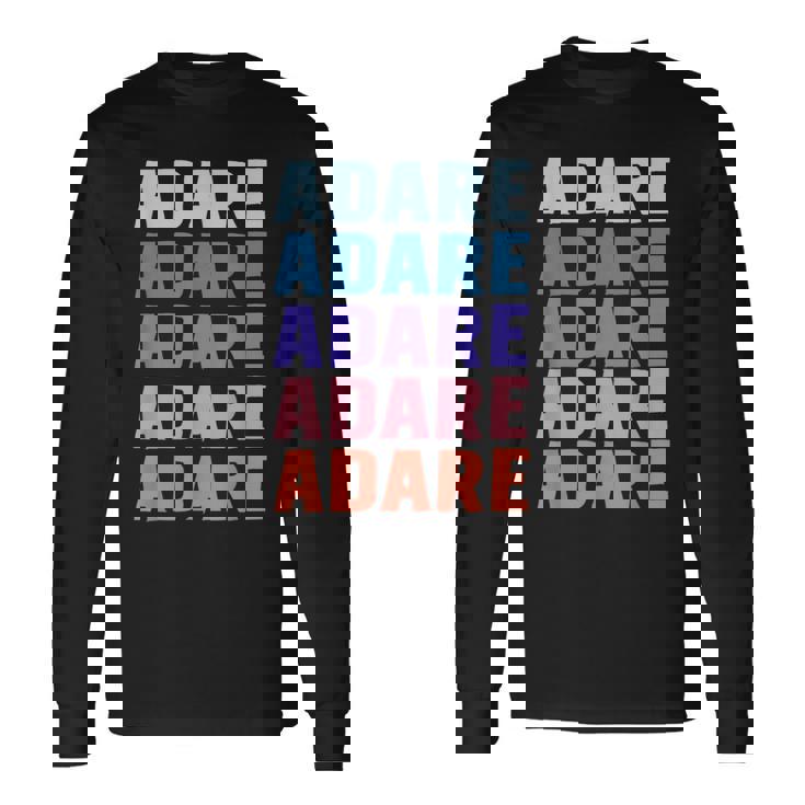 面白いギフトネーム Adare 名前入り 長袖Tシャツ