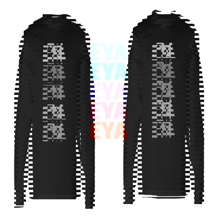 面白いギフト名 Eya 名前入り 長袖Tシャツ