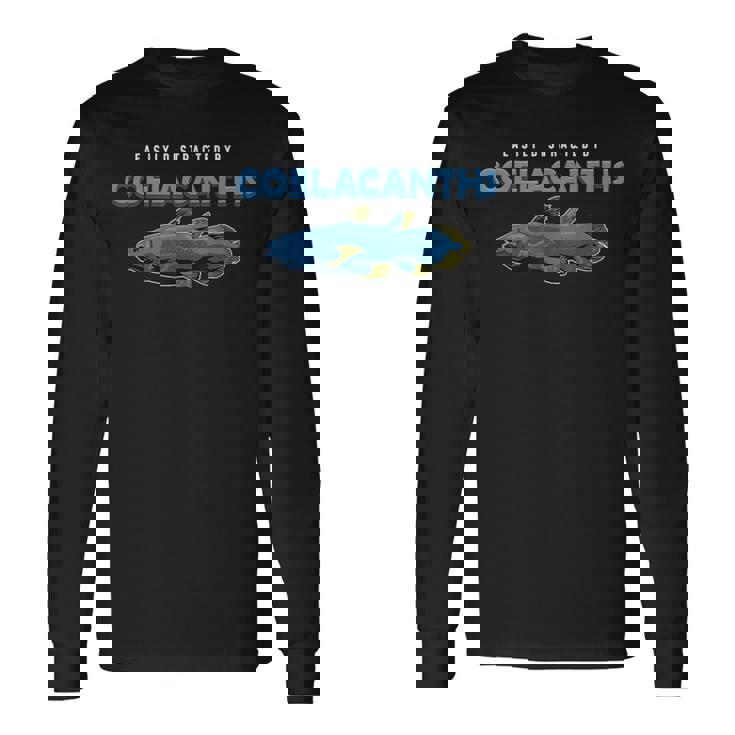 面白いシーラカンスス 魚愛好家 古典学者 長袖Tシャツ
