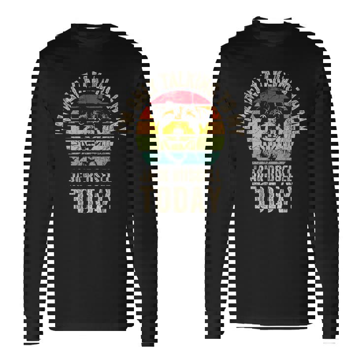 面白いジャックラッセルテリアの犬のオーナーデザイン、ジャックラッセル 長袖Tシャツ