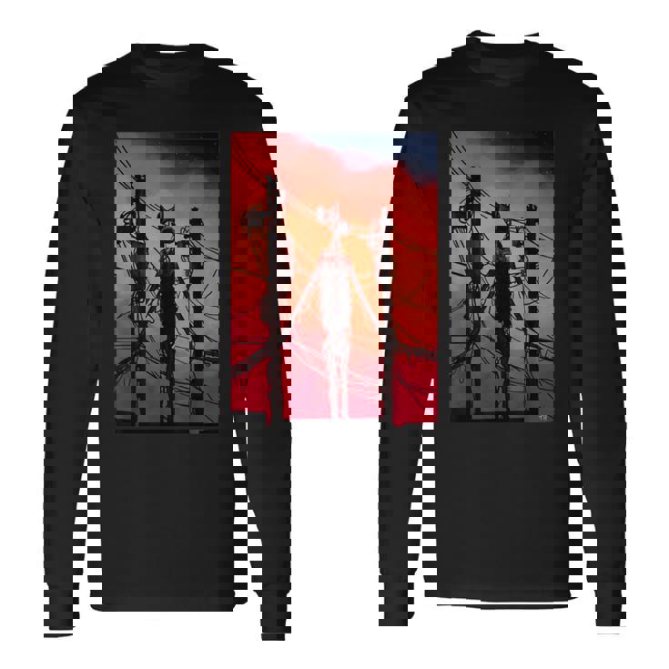 面白いダビングサイレンヘッド ヴィンテージミームキャラクター キッズギフト 長袖Tシャツ ギフトのアイデア