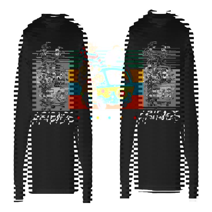 面白いハロウィンコスチュームキャラクター ホラー映画 長袖Tシャツ