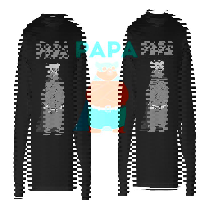 面白いパパベアシャツ I 父の日誕生日ギフト 長袖Tシャツ