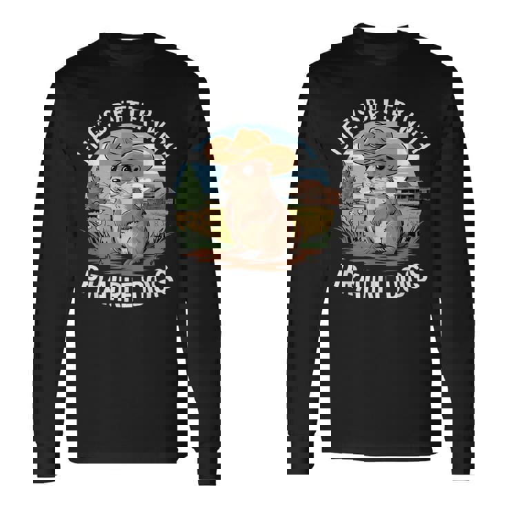 面白いプレーリードッグコスチュームtシャツ 長袖Tシャツ