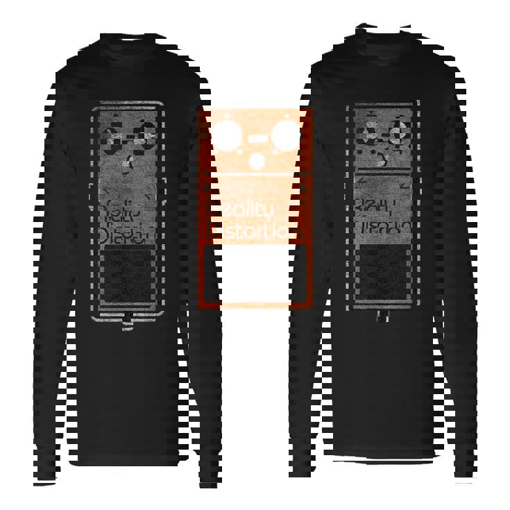 面白いリアリティディストーションエフェクトペダル 長袖Tシャツ