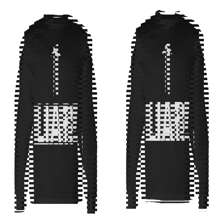 面白い嘘つき嘘つき嘘つき嘘つき詐欺師 長袖Tシャツ