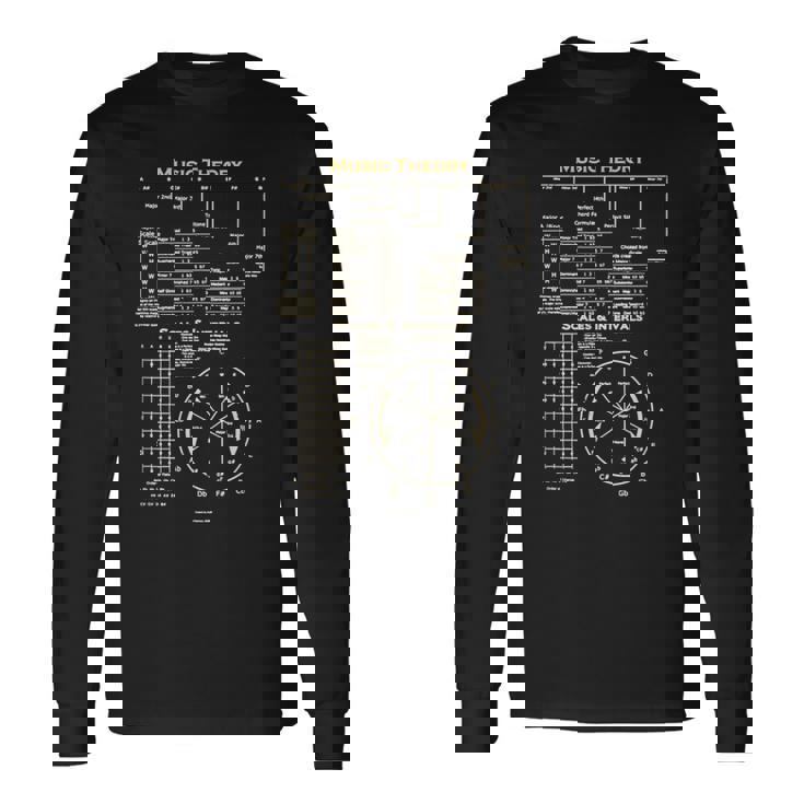 音楽理論 チート 音楽 作曲家 ミュージシャン 長袖Tシャツ