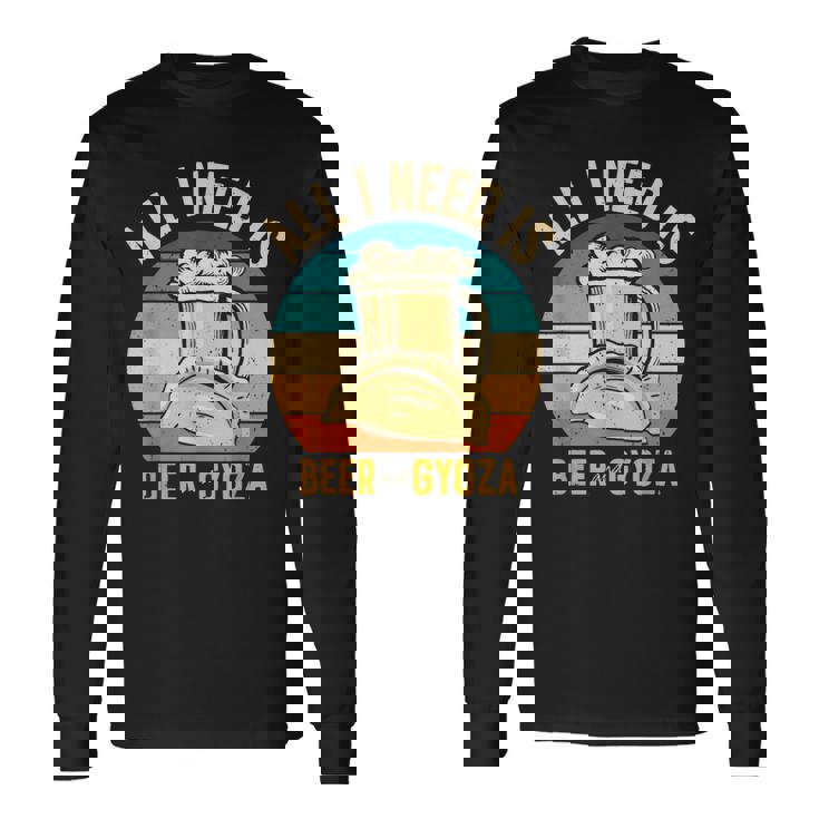 餃子 中華料理 アジアン中華鍋料理 食通 長袖Tシャツ