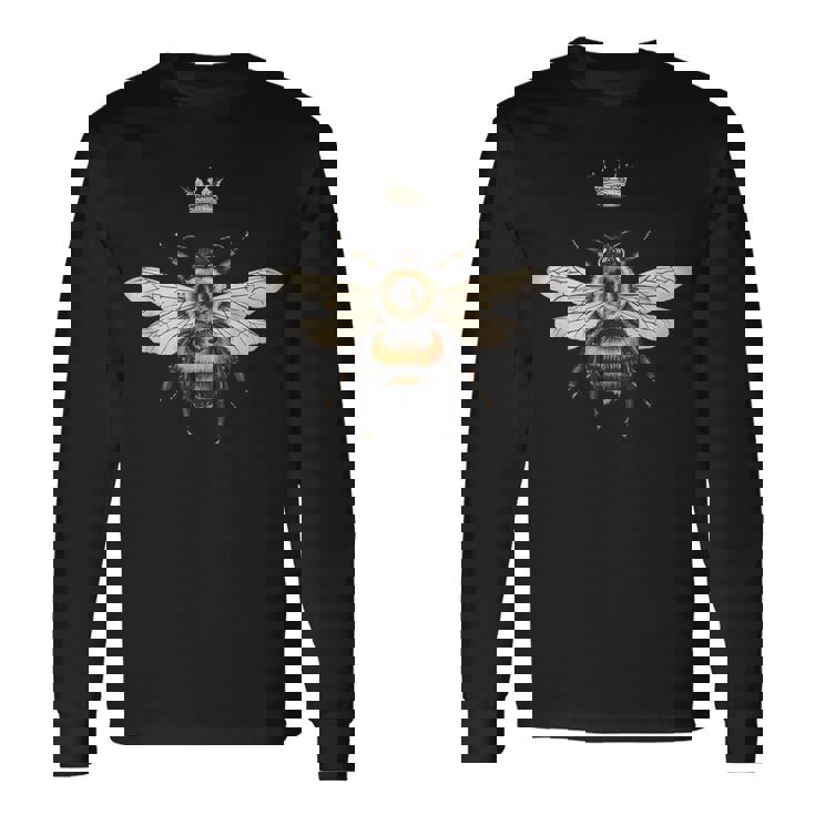 養蜂愛好家のためのモダンなフレンチ女王蜂。 長袖Tシャツ