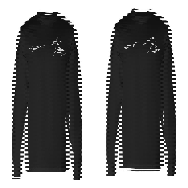馬好きデザイン 馬を愛する人への贈り物に 長袖Tシャツ