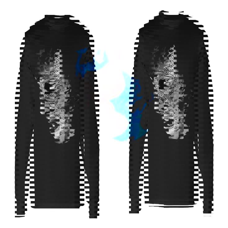 鬼青ルチャリブレ メキシカンレスラーレジェンド 長袖Tシャツ