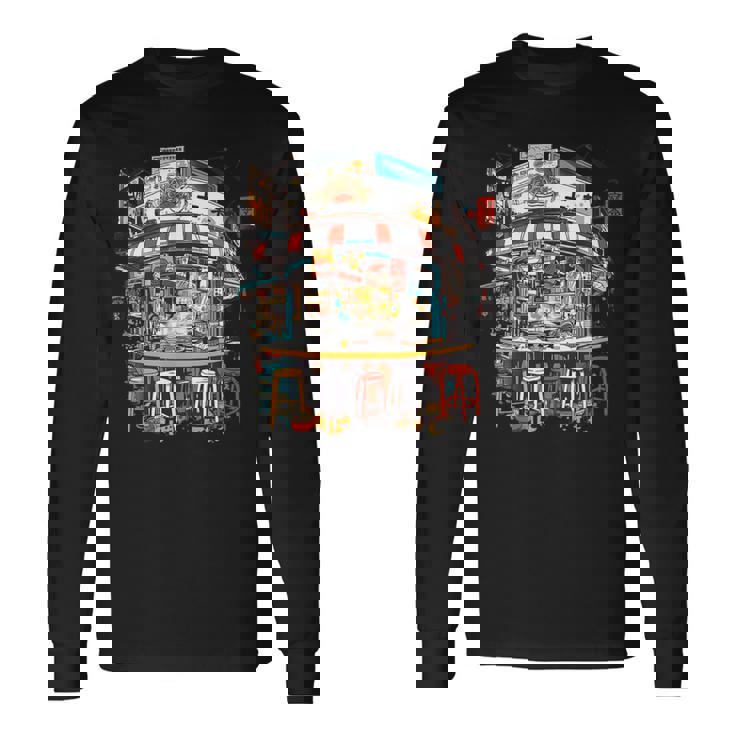 鮮やかな東京ラーメン屋 日本食好き カワイイオタク 長袖Tシャツ