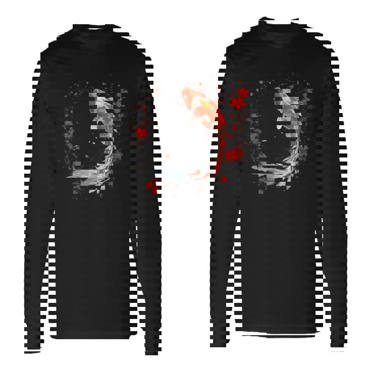 鯉 錦鯉 平和 親切 縁起 長袖Tシャツ