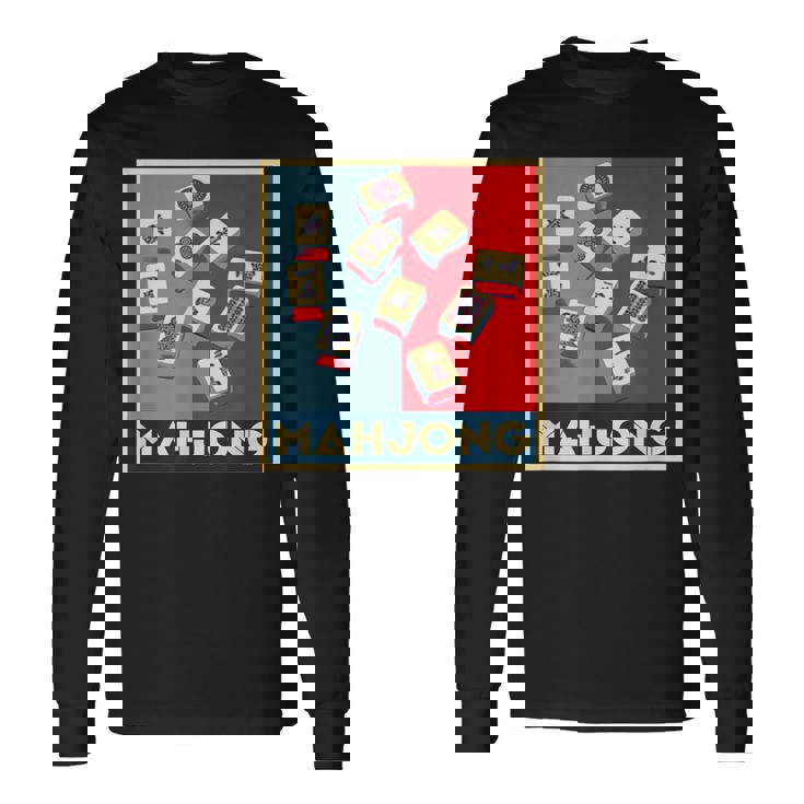 麻雀 牌 おもしろ グッズ 服 面白いtシャツ 文字入り 面白い 文字 ネタ プレゼント メンズ 雀士 長袖Tシャツ