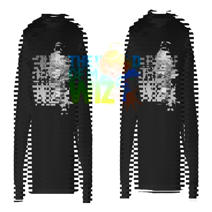 黒猫のウィズ ウィズ D 長袖Tシャツ