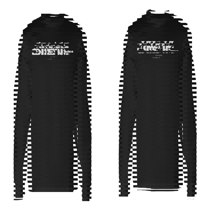 黒猫のウィズ 通信中 長袖Tシャツ