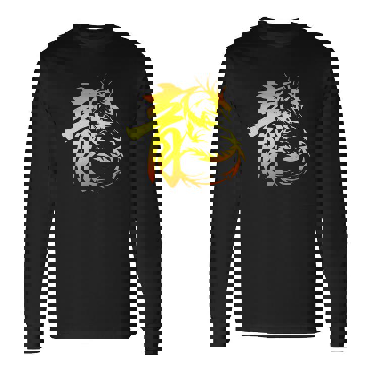 龍 漢字年 龍十二支 パワーストレング 長袖Tシャツ ギフトのアイデア