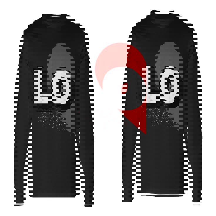 ２人で着るとハートが出来る Loveの文字になる 「Lo」カップル 恋人 長袖Tシャツ