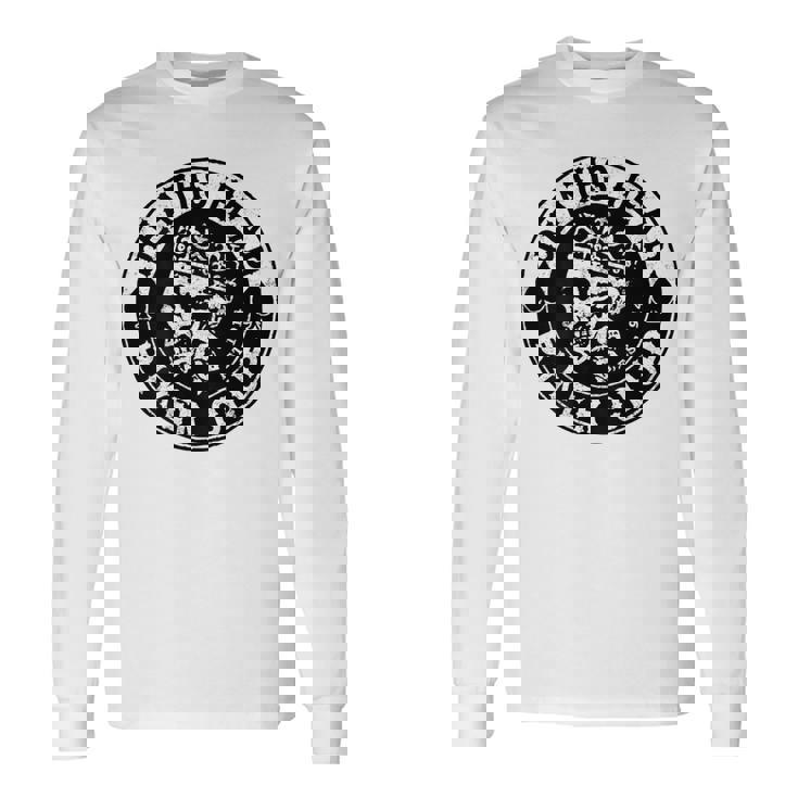 バックプリント クールで面白いオートバイ、バイク、バイカー 長袖Tシャツ