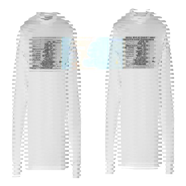 100兆 ジンバブエドル 長袖Tシャツ ギフトのアイデア