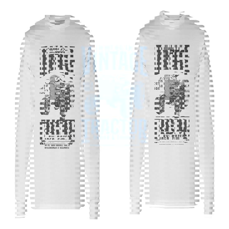 1984 年生まれのビンテージ トラクター ファーマーの誕生日 長袖Tシャツ