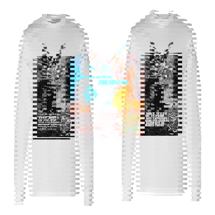 The 27 Club_Jimi Hendrix_001_Back Printed 長袖Tシャツ