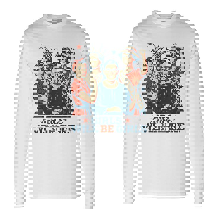 4Th Of July Toddler American Flag Classic Usa Equal Rights Long Sleeve T-Shirt