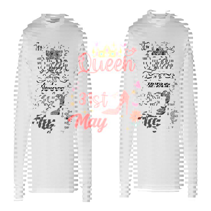 5月31日 誕生日 この女王は5月31日に生まれました 長袖Tシャツ