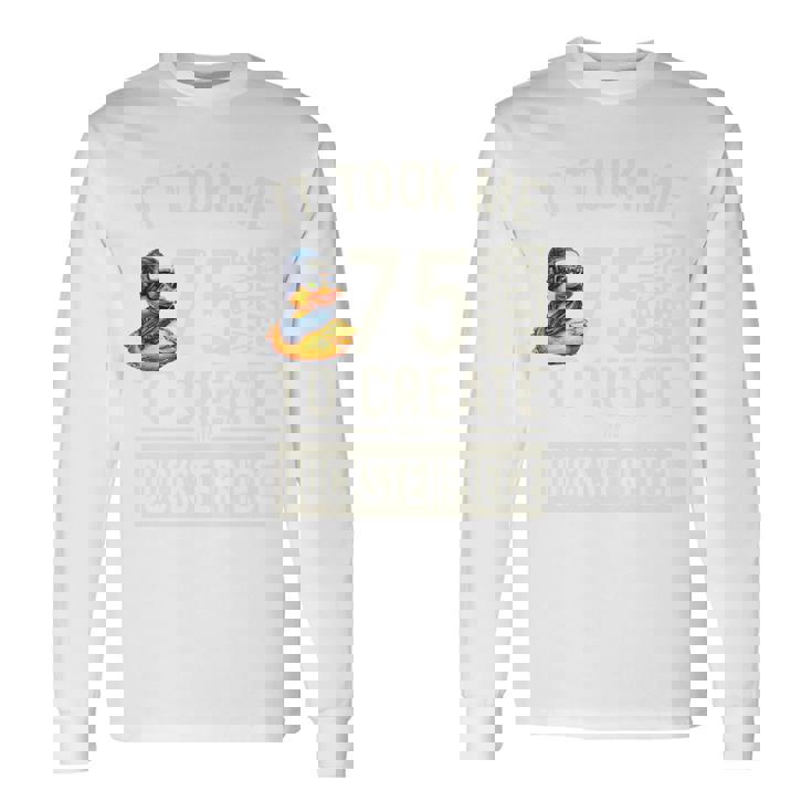 75歳の誕生日ダックスターピースtシャツ ユニークなダック愛好家 75歳 長袖tシャツ 長袖Tシャツ