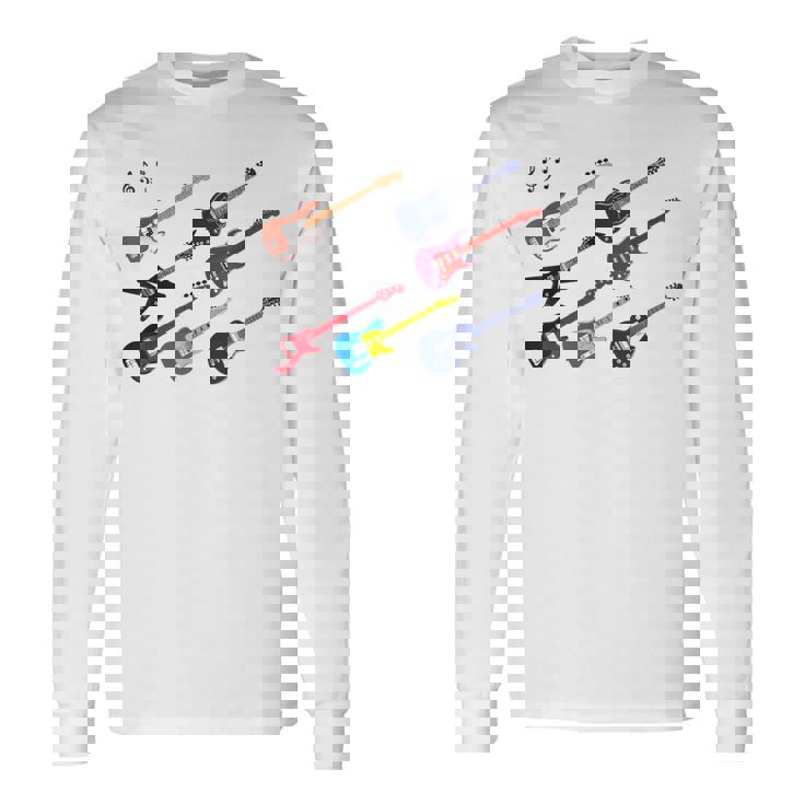 All Guitars Matters-エレキギターブルースジャズファンクロック 長袖Tシャツ