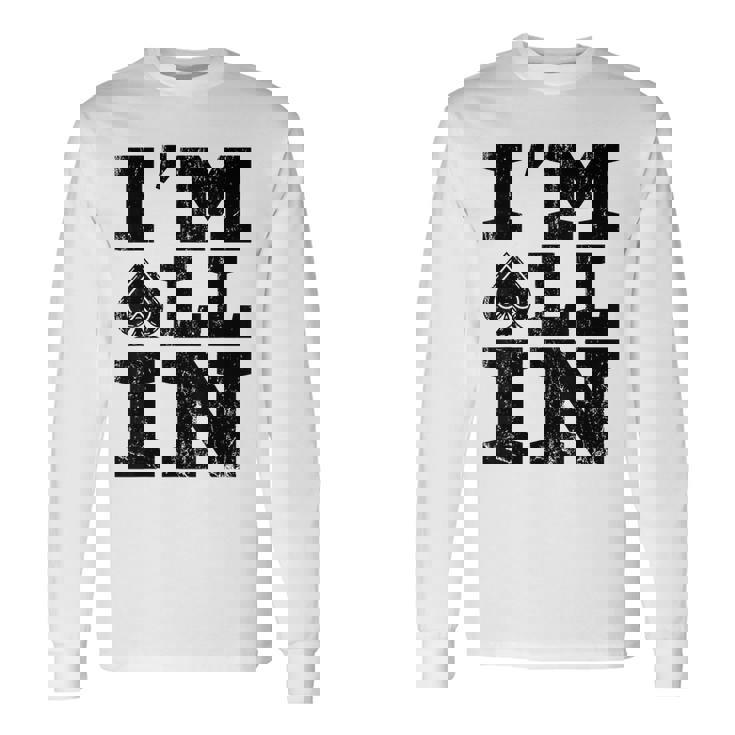 Im All In ポーカーシャツ ポーカープレーヤー 長袖Tシャツ