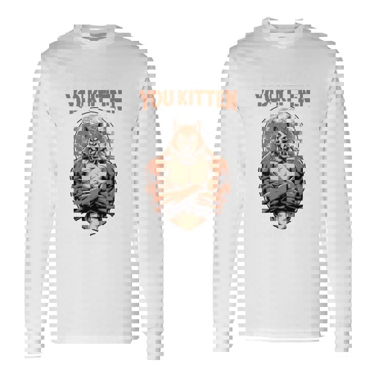 Alpha Wolf I 'Ll Protect You Kitten No Matter What Dominance 長袖tシャツ 長袖Tシャツ