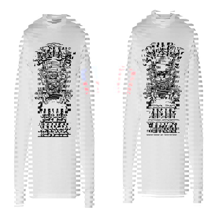 American Big Rig Trucker Heavy Haulage バックプリント 長袖Tシャツ ギフトのアイデア