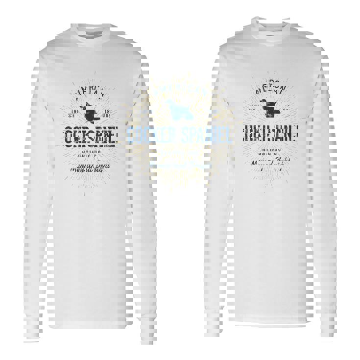American Cockerpaniel ギフトヴィンテージアメリカン・コッカー・スパニエル 長袖Tシャツ
