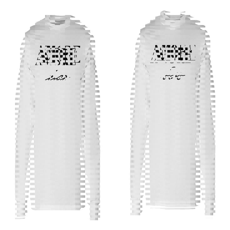Amoreino Italiano -Ino En Italiano Camiseta de manga larga
