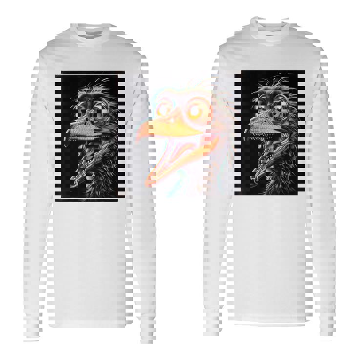 Archaeopteryx シャツ 面白い Dinousar ジュラシックプレデターファン 長袖Tシャツ