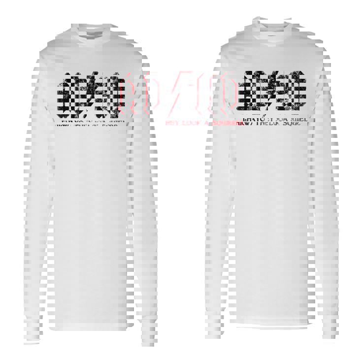 Ashdがadhdハイウェイをヘイルック・ア・リスに贈るおもしろいadhd 長袖Tシャツ