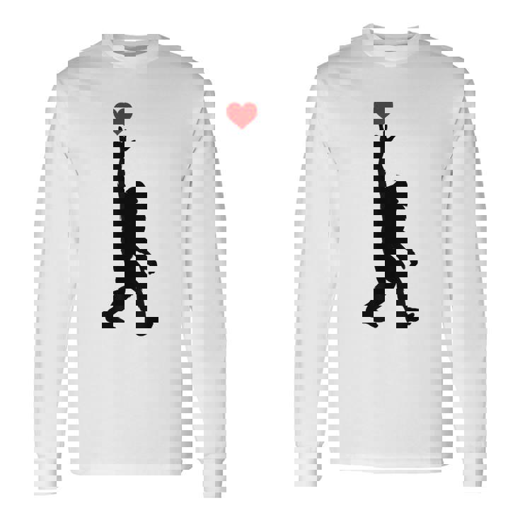 Asl Bigfoot I Love Youign Language Bigfoot I Love You Asl 長袖Tシャツ