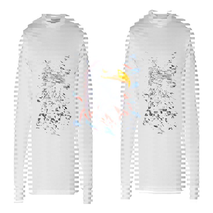 Atoka Tn 愛国的なイーグル アメリカ国旗 アンティーク調デザイン 長袖tシャツ 長袖Tシャツ