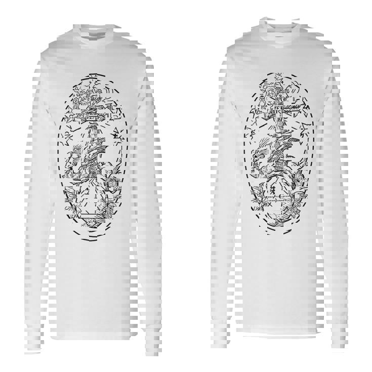 Azoth アゾット Rebis、バジル・バレンタイン、錬金術 Basilalentine 長袖Tシャツ