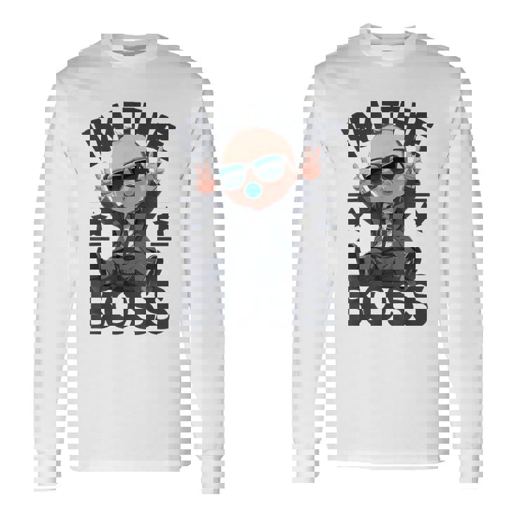 Baby Boss I'm The Boss レトロ Like A Boss キッズ 長袖Tシャツ