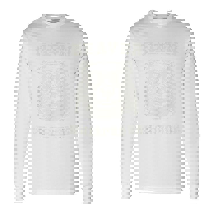 Beaver Whispererpirit アニマル ファニー ラブ ビーバー キャンプ 長袖Tシャツ