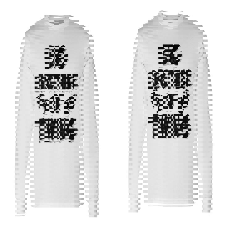 Big Brother Of Twins New Big Brotheriblingギフト 長袖Tシャツ